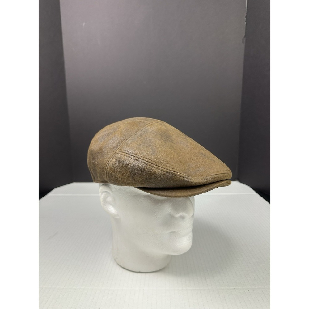 Henschel Hat Co Brown Cabbie Newsboy Hat Men's Gatsby Cap Medium